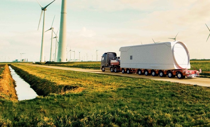 MAX810 semi-trailer as 2+6 axle version