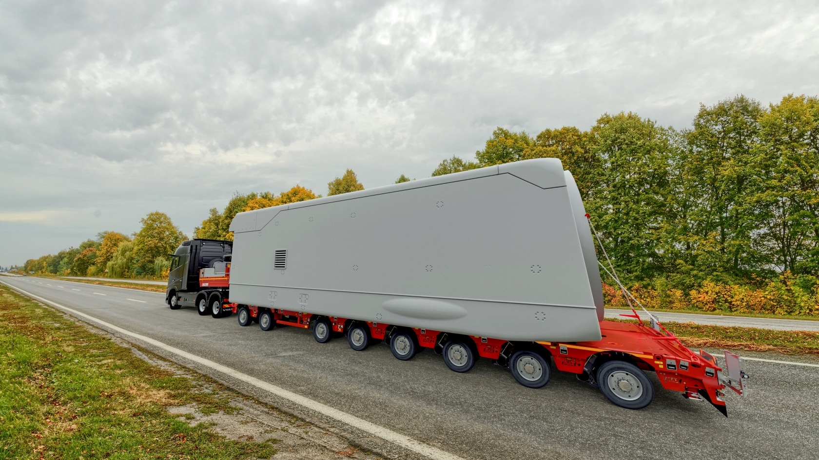 MAX810 semi-trailer as 2+6 axle version